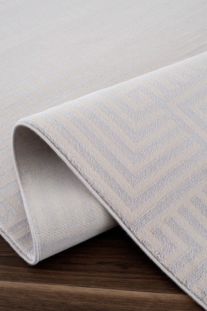 Koza Kilyos 46338G GRİ Akrilik Yumuşak Dokulu Modern Salon ve Oturma Odası Halısı