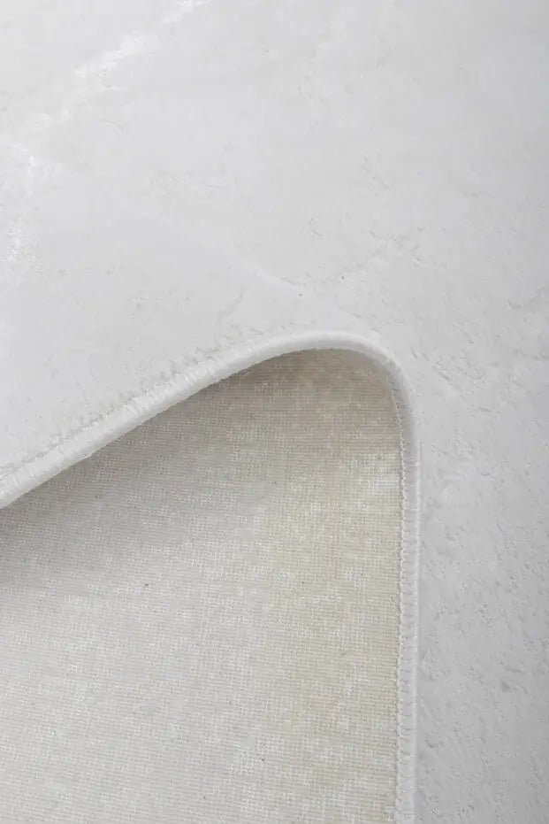 Cotton 1075 Krem Modern Tasarımlı Kaymaz Tabanlı Makine Halısı