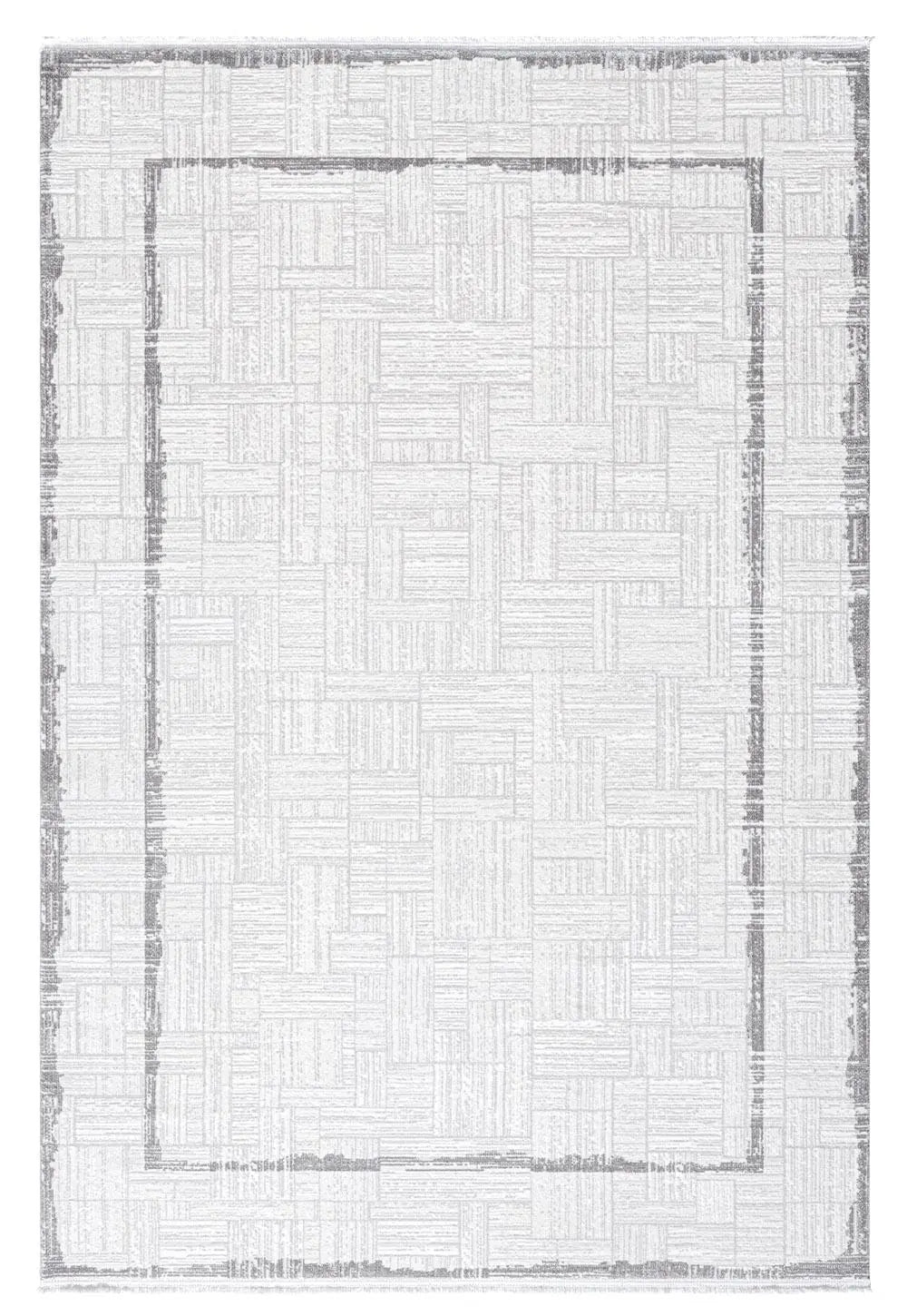Koza Lara A0250B-Gri Modern Yumuşak Dokulu Minimalist Parlak Viskon Salon ve Oturma Odası Halısı