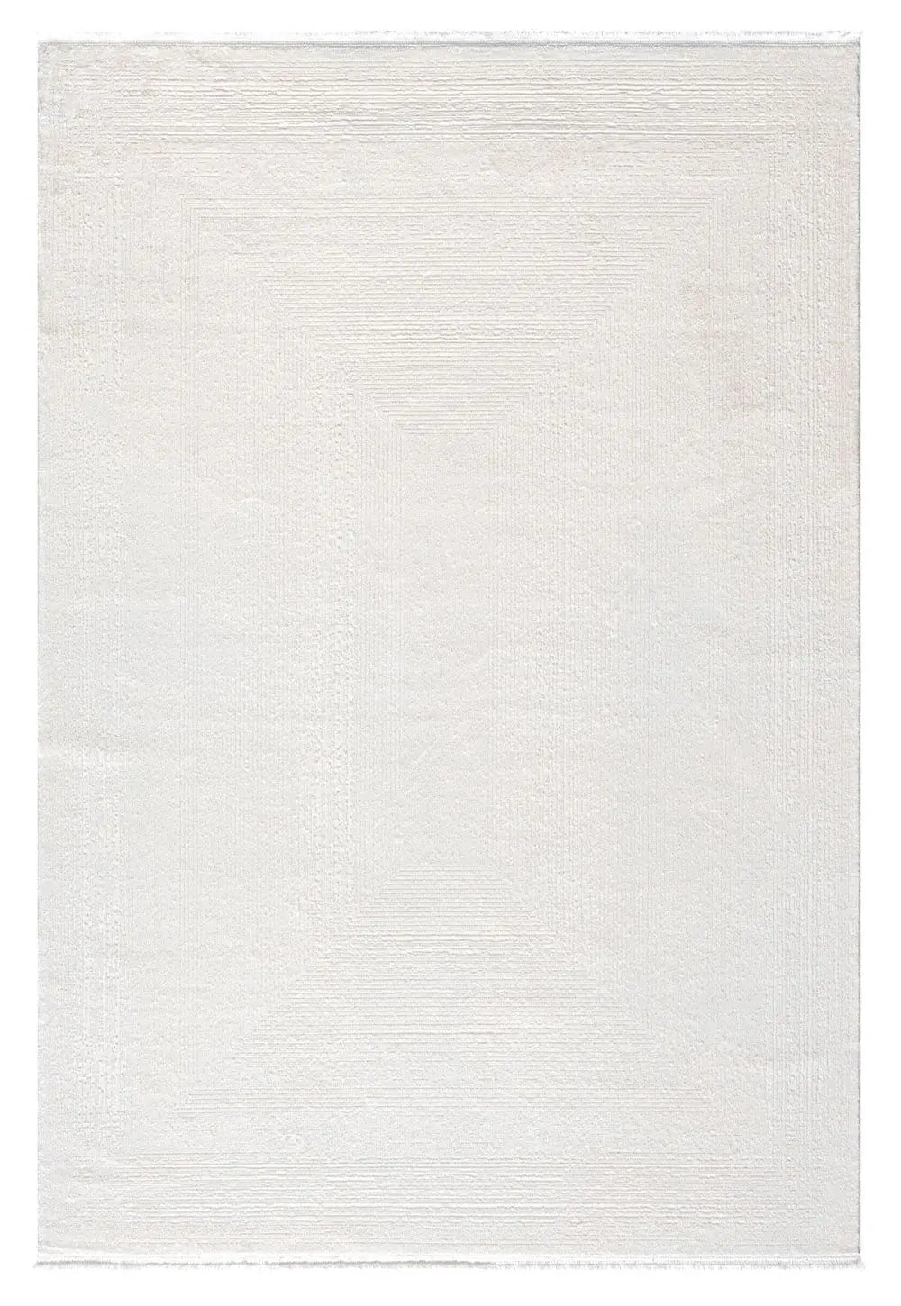 Koza Lara A0335A Krem Modern Yumuşak Dokulu Minimalist Parlak Viskon Salon ve Oturma Odası Halısı