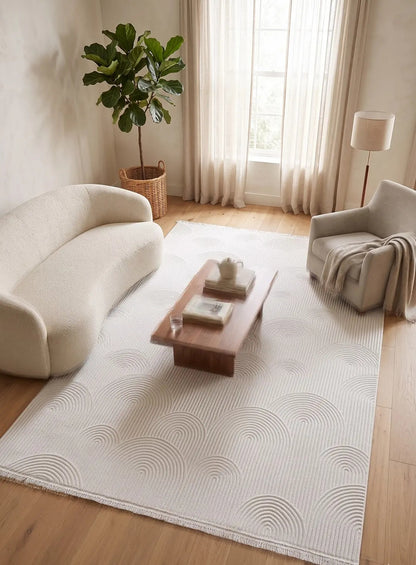 Koza Lara A0336B Gri Modern Yumuşak Dokulu Minimalist Parlak Viskon Salon ve Oturma Odası Halısı
