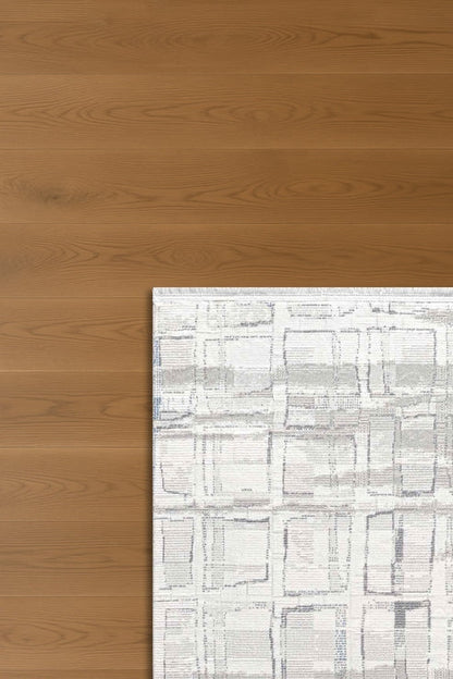 Seren Leni NF10A Gri Bej Modern Salon ve Oturma Odası Halısı
