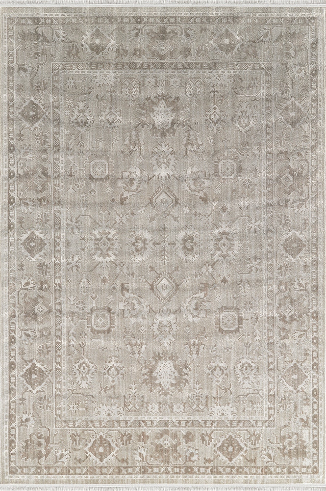 Lidya LW02A  Sıcak Renk Geçişli Etnik Desenli Yumuşak Dokulu Kaydırmaz Tabanlı Akrilik Makine Halısı