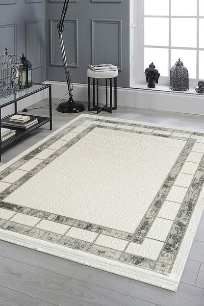 Çınar Noia CY07A Gri Bej Modern Salon ve Oturma Odası Halısı