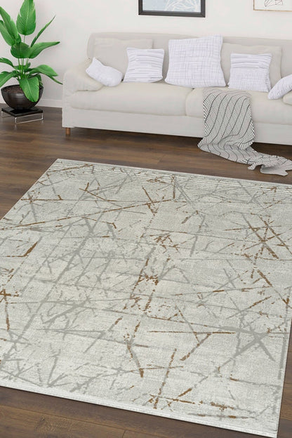 Seren Nalo NF08B Bej Modern Salon ve Oturma Odası Halısı