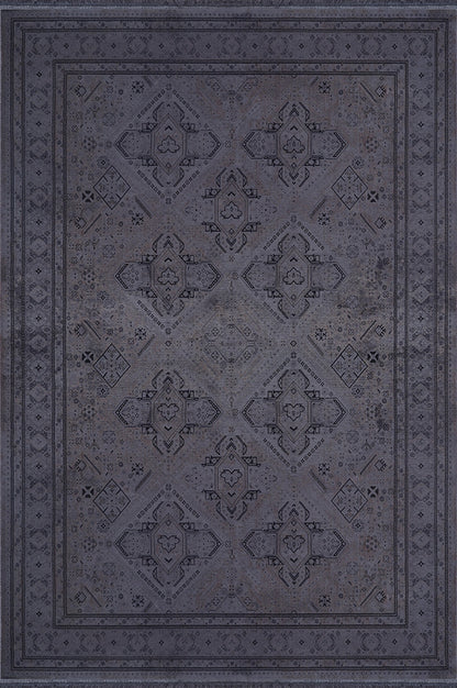 Prime IY01A Yumuşak Dokulu 120 Tarak Ultra Sık Dokuma Eskitme Desenli Yün Viskon Vintage Halı
