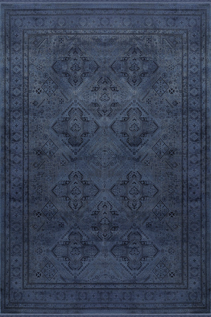 Prime IY01L Yumuşak Dokulu 120 Tarak Ultra Sık Dokuma Eskitme Desenli Yün Viskon Vintage Halı