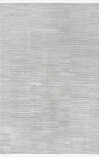 Lara 69719-95 Hav Toz Vermez Yumuşak Dokulu Etnik Desenlere Sahip Modern Halı