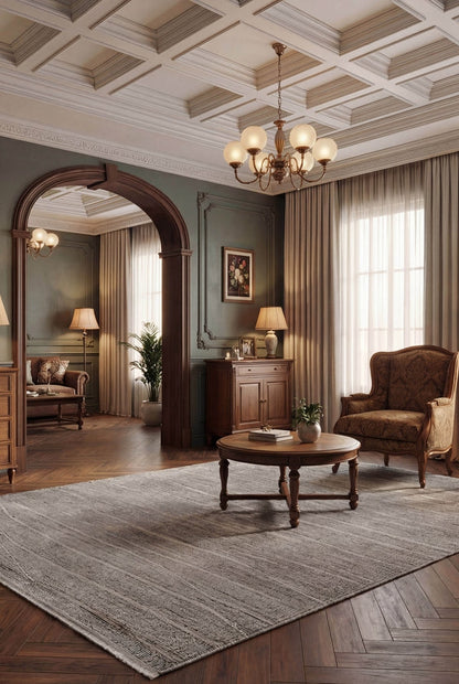 Arbel Rovena EI04B Antrasit Modern Salon ve Oturma Odası Halısı