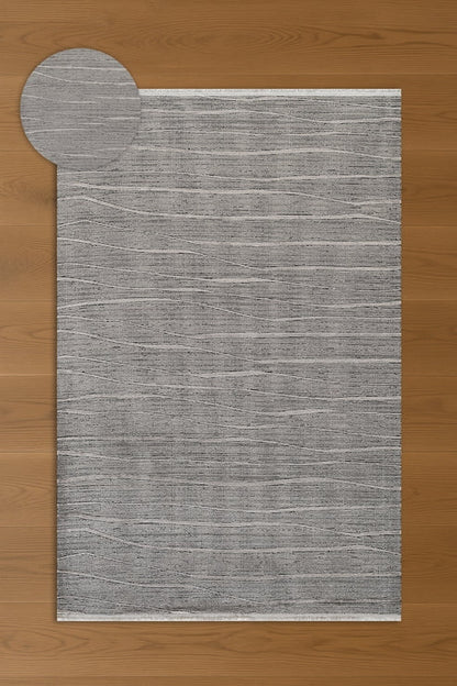 Arbel Rovena EI04B Antrasit Modern Salon ve Oturma Odası Halısı