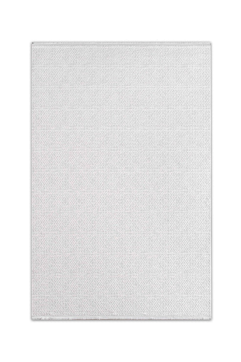 Seren Rovi NF02A Gri Bej Geometik Desenli Halı