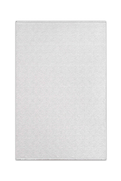 Seren Rovi NF02A Gri Bej Geometik Desenli Halı