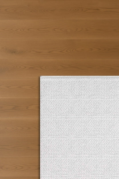 Seren Rovi NF02A Gri Bej Geometik Desenli Halı