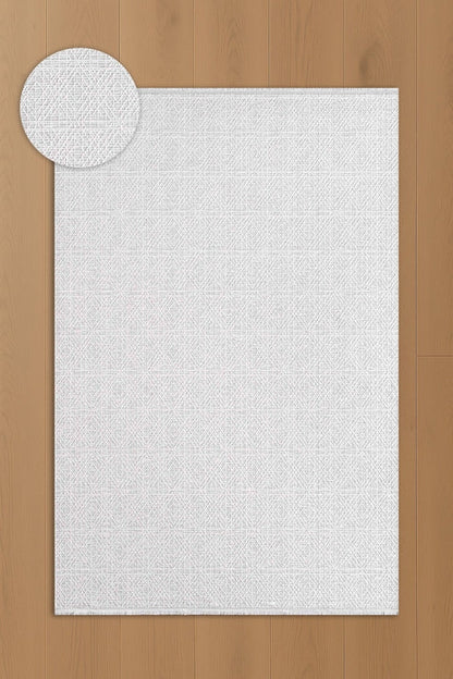 Seren Rovi NF02A Gri Bej Geometik Desenli Halı