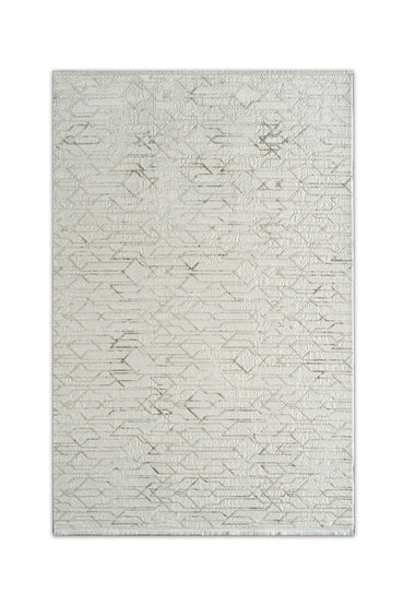 Çınar Sena CY03A Bej Krem Modern Salon ve Oturma Odası Halısı