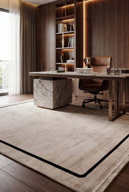 Beykoz Serra ZY06A Gri Siyah Modern Klasik Salon ve Oturma Odası Halısı
