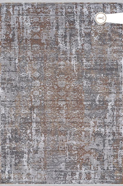 Rüya UR02D Yumuşak Dokulu Eskitme Vintage Desenli Sık Dokuma Akrilik Salon Halısı Yeni Ürün