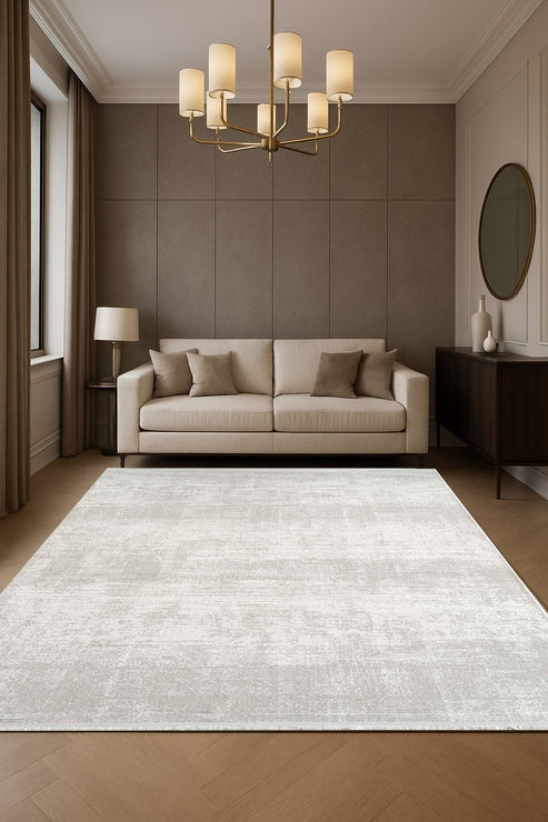 Estefan Vena EU04A Bej Gri Modern Salon ve Oturma Odası Halısı