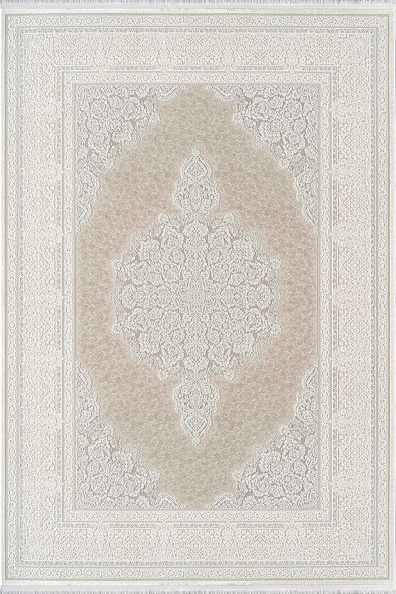 Vintage VH01A Desenli Akrilik Halı %100 Pamuk Tabanlı Dekoratif Saçaklı Modern Salon Halısı