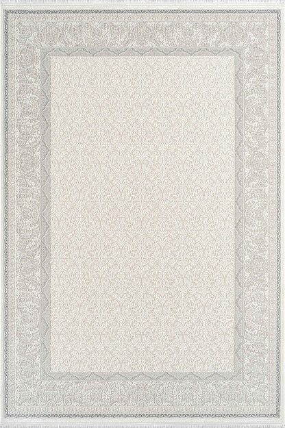 Vintage VH02A Desenli Akrilik Halı %100 Pamuk Tabanlı Dekoratif Saçaklı Modern Salon Halısı