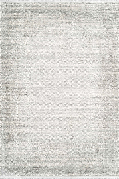 Vintage VH03A Desenli Akrilik Halı %100 Pamuk Tabanlı Dekoratif Saçaklı Modern Salon Halısı