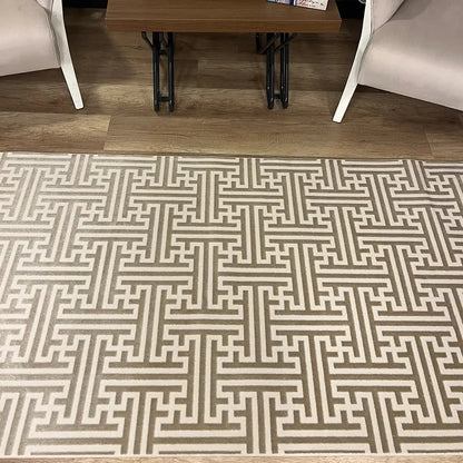 Arya 1128 Vizon Serisi Modern Tasarım Yıkanabilir Halı