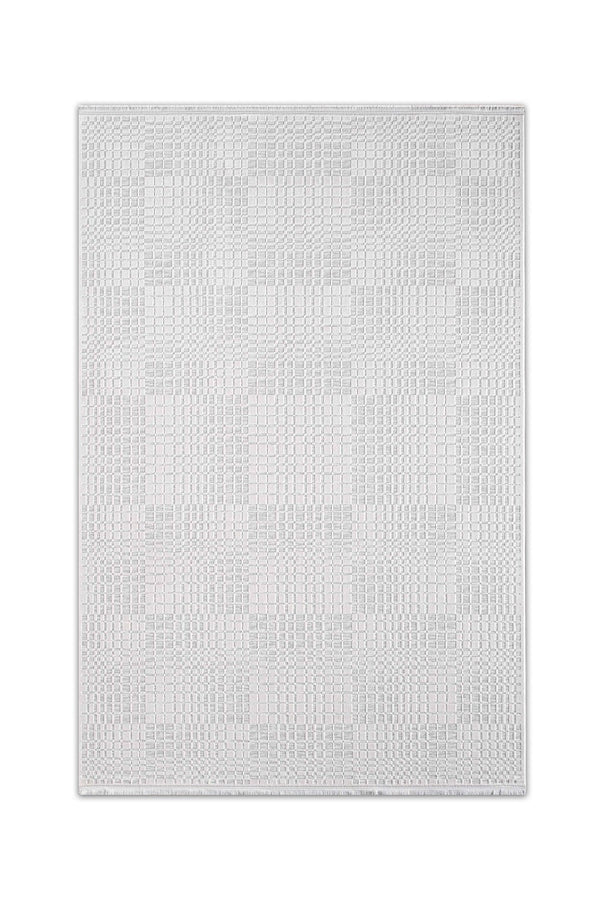 Seren Zani NF01A Gri Bej Geometik Desenli Halı