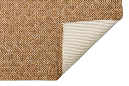 BRK 03 NATURAL BEIGE  - BROOKLYN - Hasır Görünümlü Kaymaz Renkli Dokuma Modern Kilim