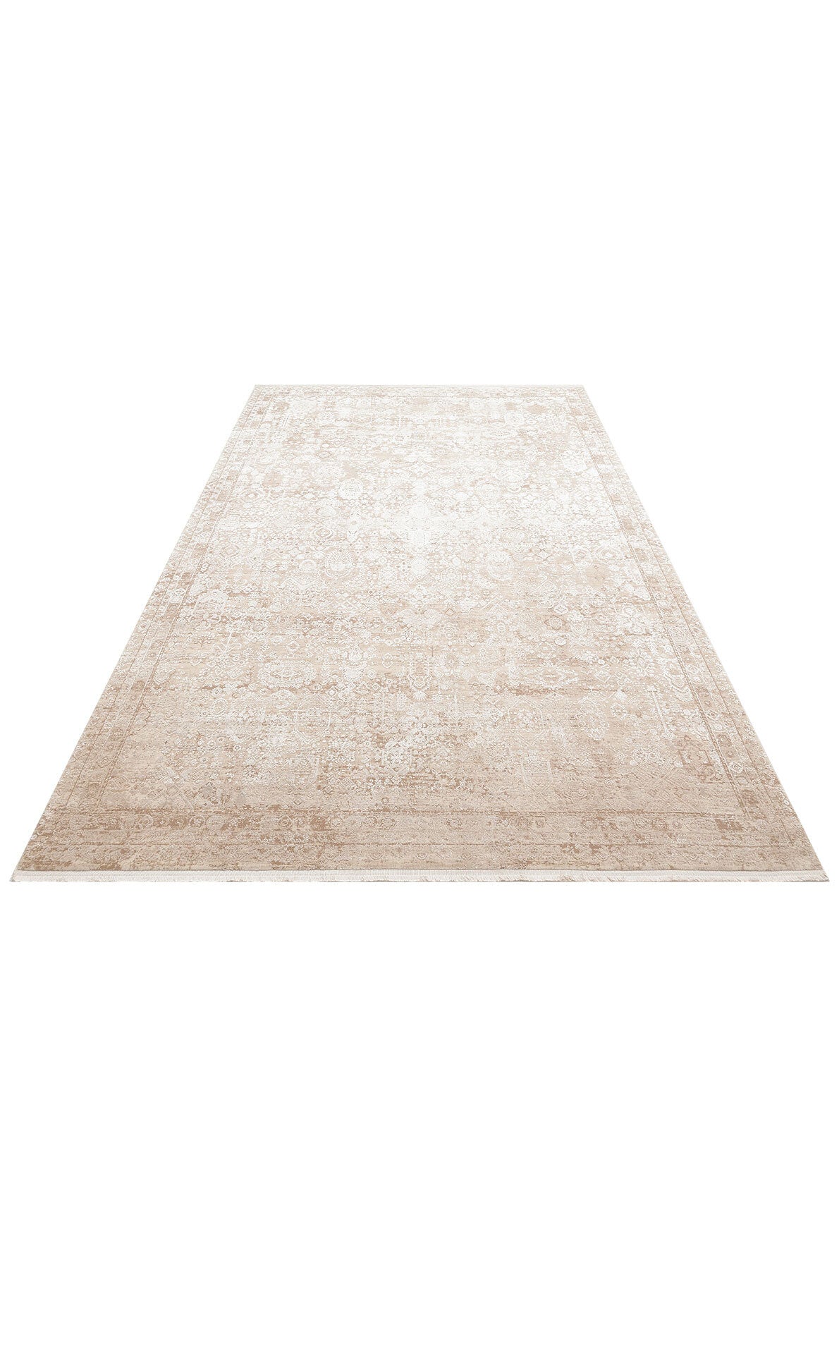 FRESCO XW FS 31 Krem - Işıltılı Dokuma Bambu Viskon Salon Halısı
