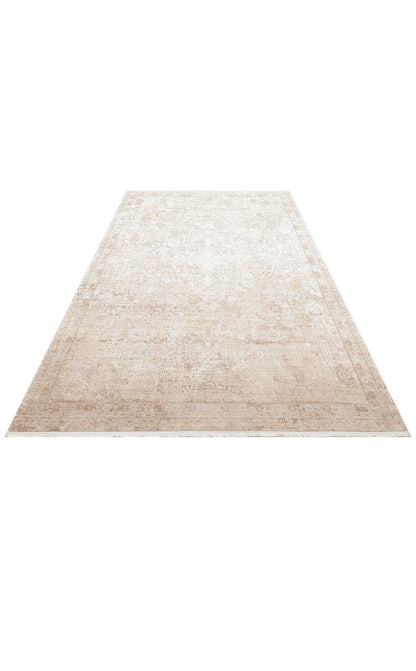 FRESCO XW FS 31 Krem - Işıltılı Dokuma Bambu Viskon Salon Halısı