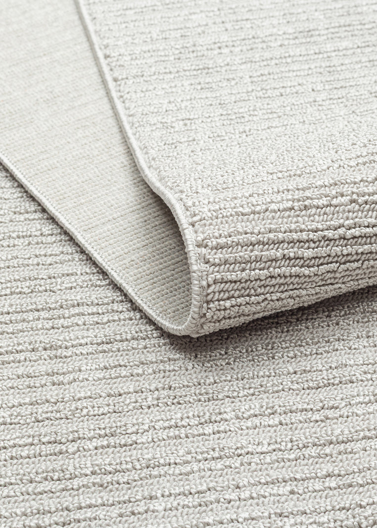MONO LOOP 03 Gri Bukleli Sisal Dokuma Yıkanabilir Kaymaz Tabanlı Kolay Temizlenebilir Makine Halısı