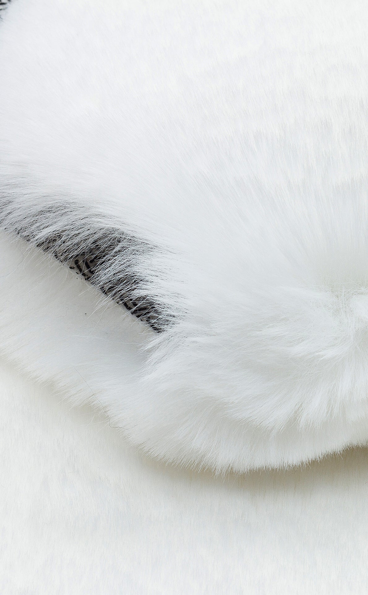 PF SINGLE CREAM  - PUFFY - Yumuşak Tuşeli Yıkanabilir Kaymaz Tabanlı Suni Kürk