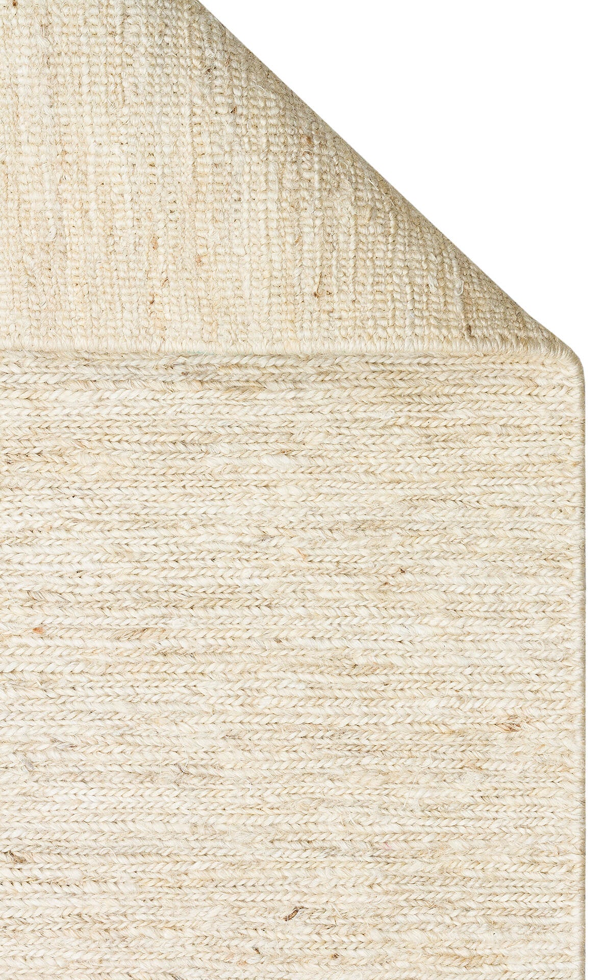 SMK PLAIN IVORY  - SOUMAK - Soumak Örgülü Naturel Kendir Halı