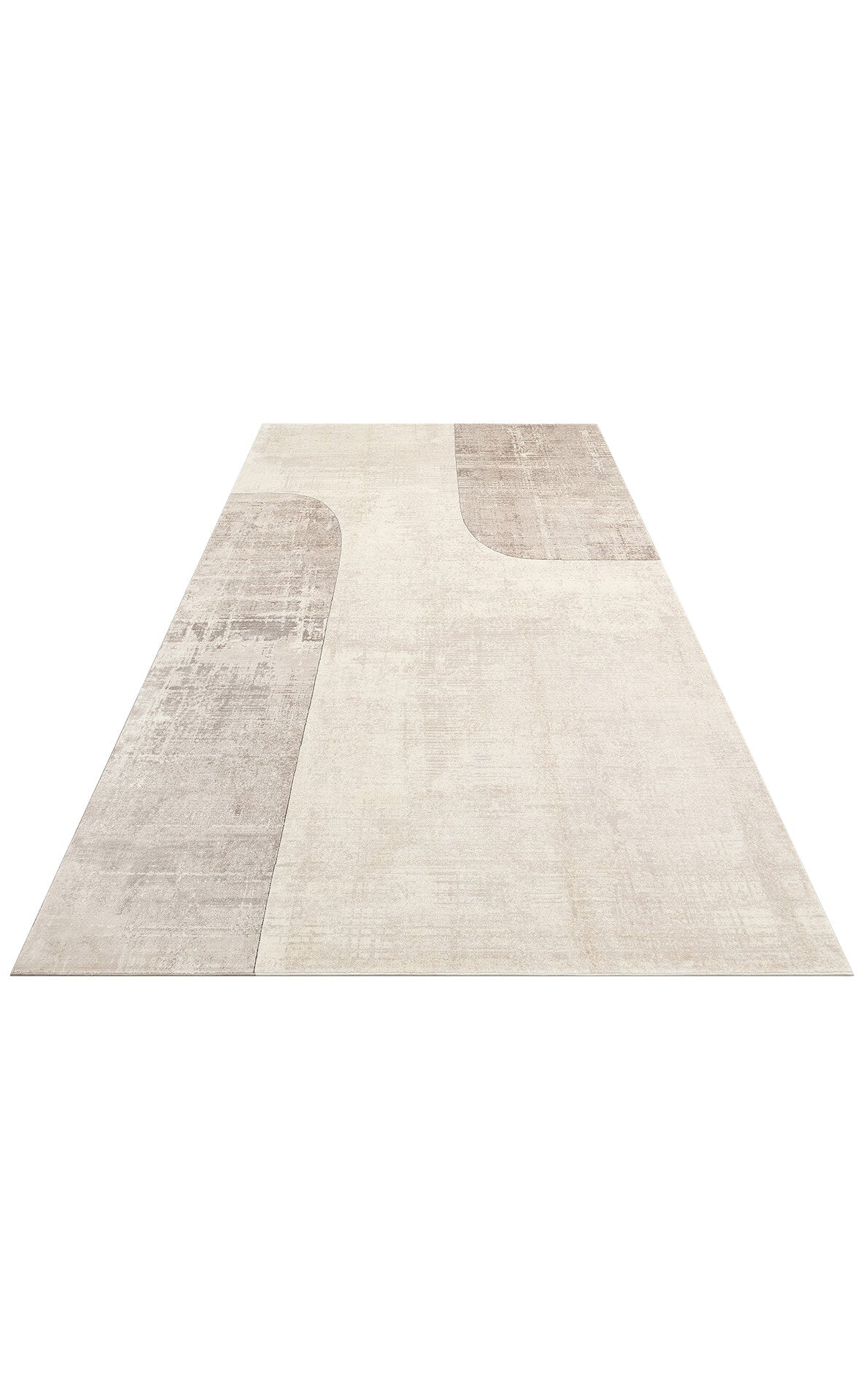 Merano MRN 01 Krem Gri - Geometrik Halı | Sık Dokuma Modern Halı