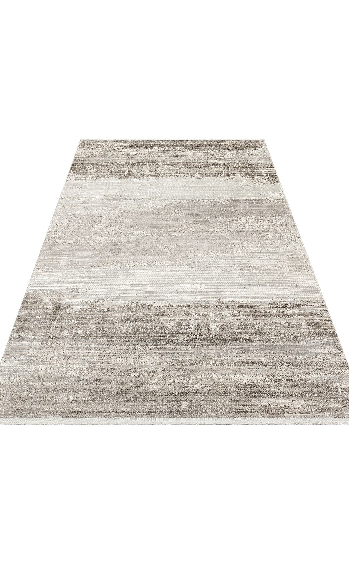 RM 02 CREAM GREY  - ROMA - Viskon ve Polyester ile Üretilen Şık Salon Halısı