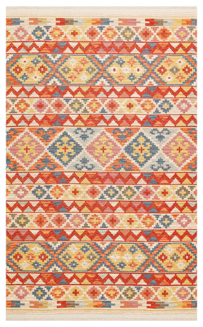 Nomad NMD 02 Mavi - Çift Taraflı Yıkanabilir Kilim | Otantik Kilim