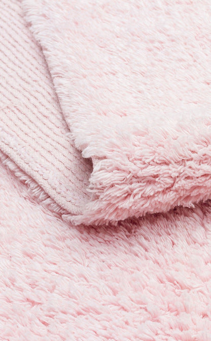 Cotton Boon CBN Plain Pembe - Yıkanabilir Kaymaz Naturel Pamuk Bebek Halısı