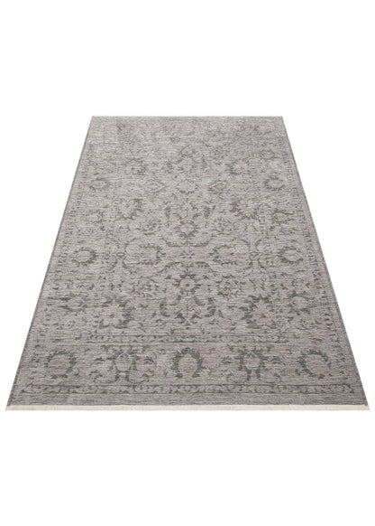 Liza LIZ 03 Gri XW - Düz Pamuk Dokulu Kilim Kaymaz Tabanlı, Yıkanabilir, Uzun Ömürlü Kilim