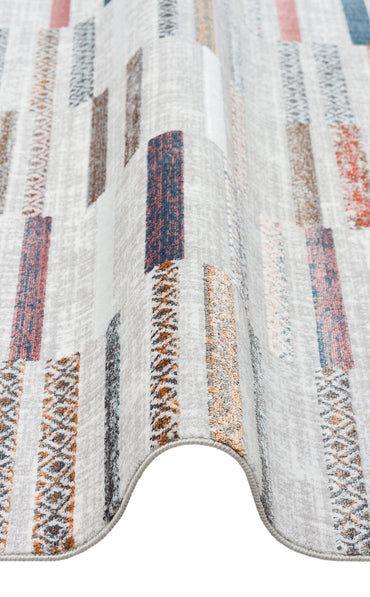 ST 110 MULTY XW   - SATEEN - Yıkanabilir Kaymaz Tabanlı Hav Vermez Sık Dokuma Modern Halı