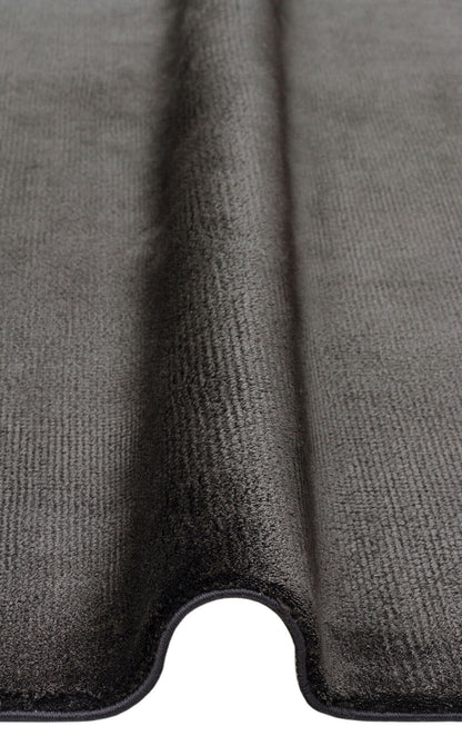 VT PLAIN CHARCOAL  - VELVET - Düz Renk El Emeği ile Özel Tezgahlarda Üretilen Viskon Uşak Halısı 