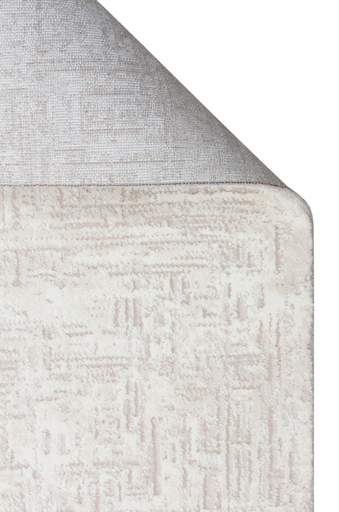 Lagos XW LGS 24 Krem Bej - Hav Toz Vermez Eskitme Desenli Modern Makine Halısı 