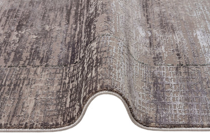 FRESCO DYED FSD 02 Gri - Eskitme Dokulu Işıltılı Salon Halısı
