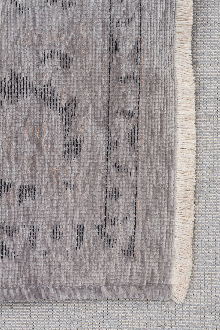 Liza LIZ 03 Gri XW - Düz Pamuk Dokulu Kilim Kaymaz Tabanlı, Yıkanabilir, Uzun Ömürlü Kilim