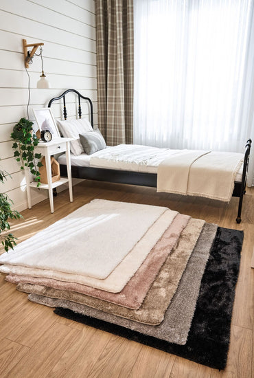 Vega Antrasit - Yıkanabilir Peluş Halı | Kaymaz Süet Taban