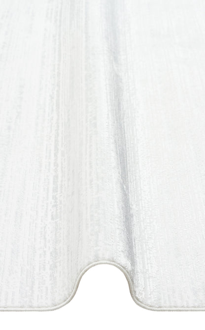 ST 101 CREAM XW  - SATEEN - Hav Toz Vermez Yıkanabilir Kaymaz İnce Dokuma Modern Halı 