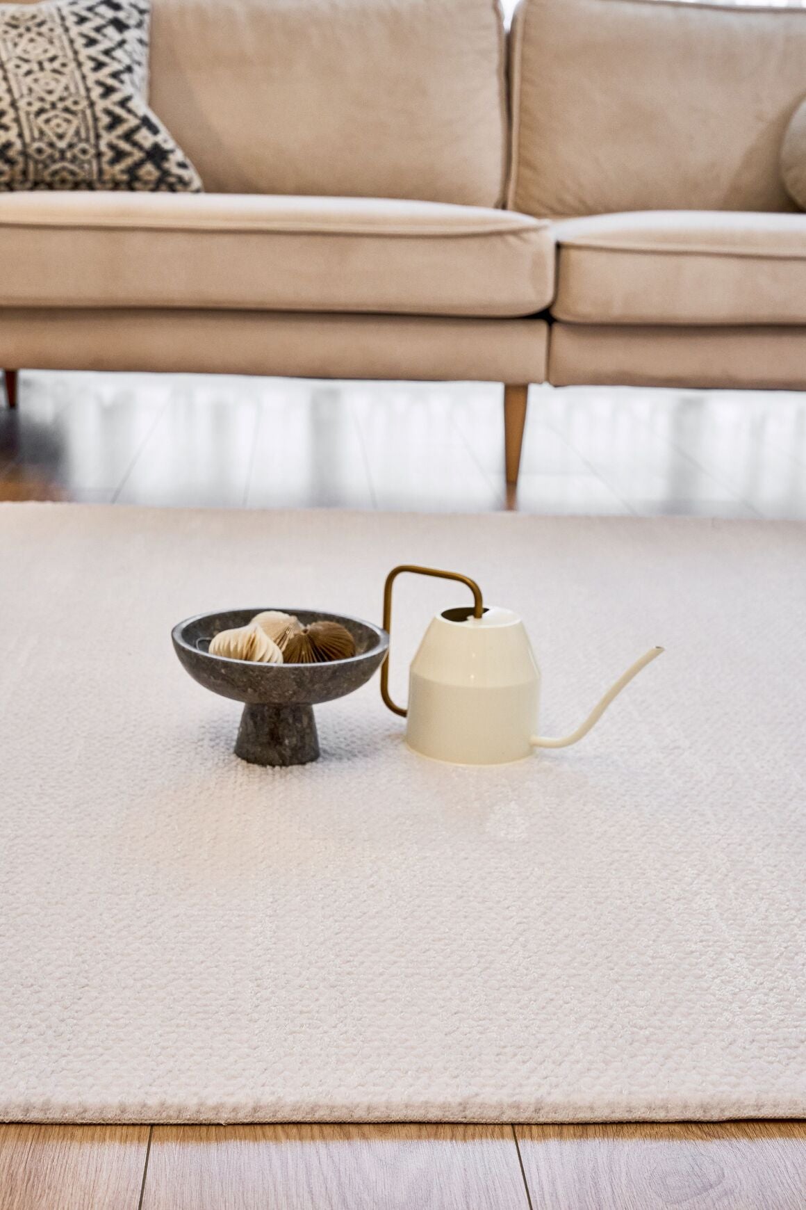 Azur 6541 Açık Gri - Modern Akrilik Halı | Salon Oturma Halısı