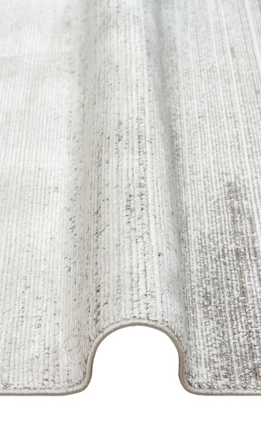 RM 01 CREAM GREY  - ROMA - Viskon ve Polyester ile Üretilen Şık Salon Halısı