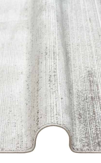RM 01 CREAM GREY  - ROMA - Viskon ve Polyester ile Üretilen Şık Salon Halısı