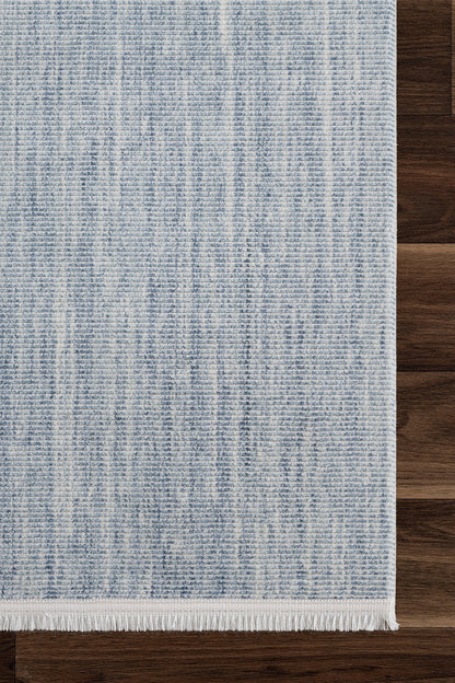 KOZA RUST A1232A Mavi Modern Viskon Halı – Degrade Renk Geçişli Yumuşak Salon Halısı
