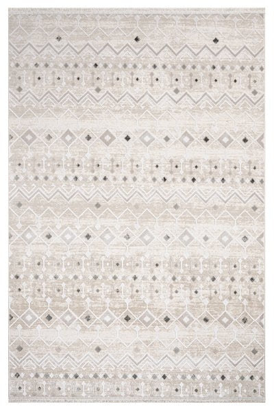 Dekor Modern Halı 1056 Gri  Yumuşak Dokulu Saçaksız Salon Halısı